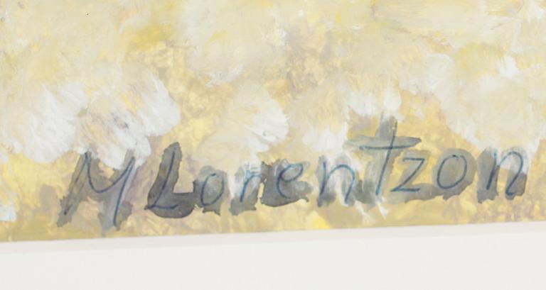 MONICA LORENTZON, akvarell, signerad.