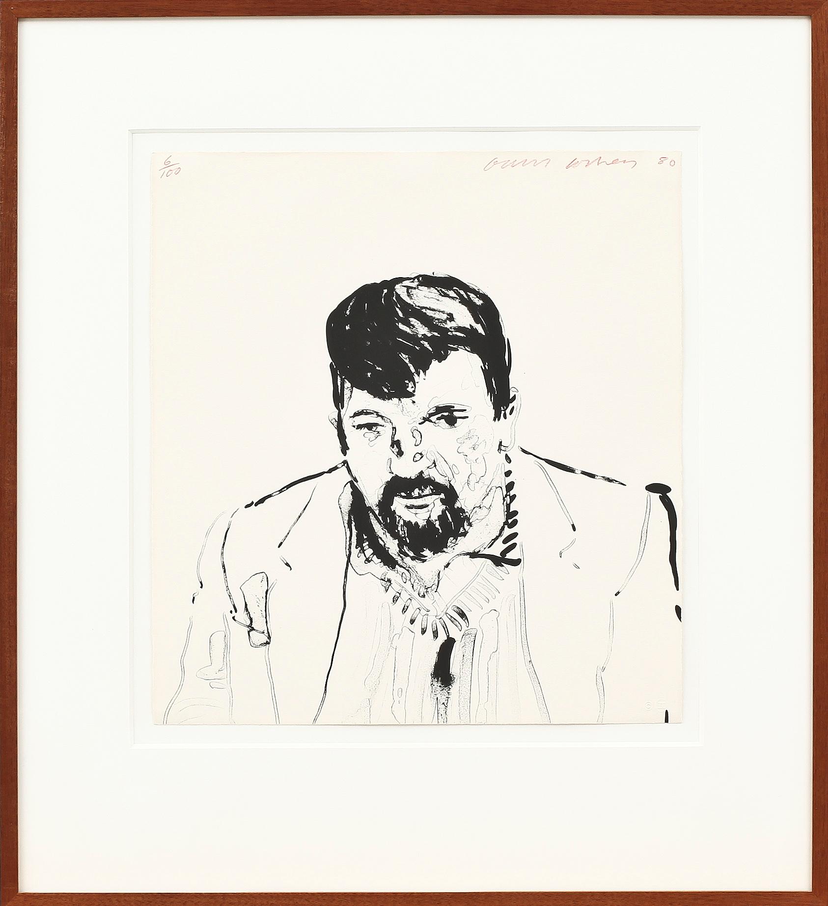 DAVID HOCKNEY, litografi, sign, dat. 80 o numr. 6/100.