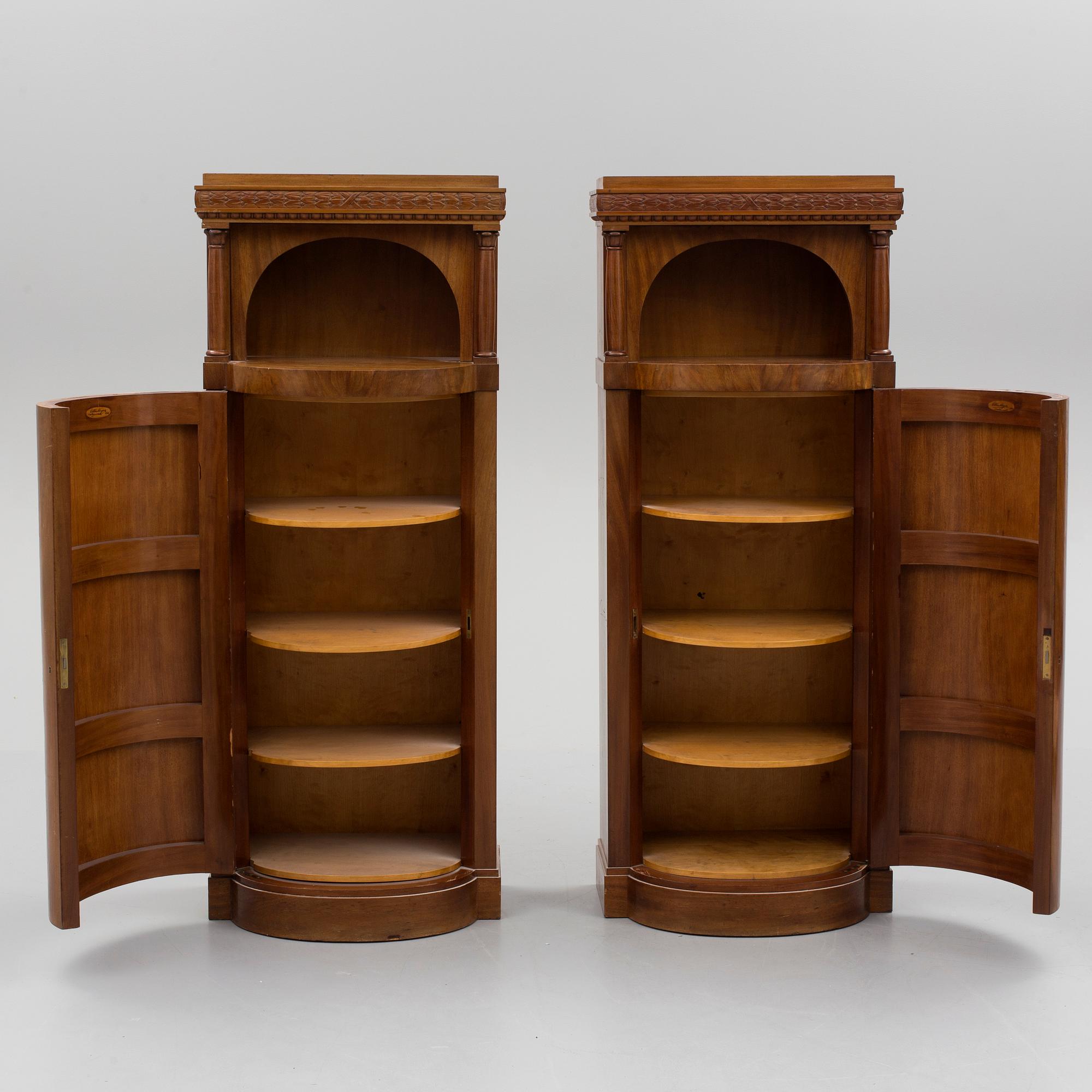 A pair of early 20th century cabinets.