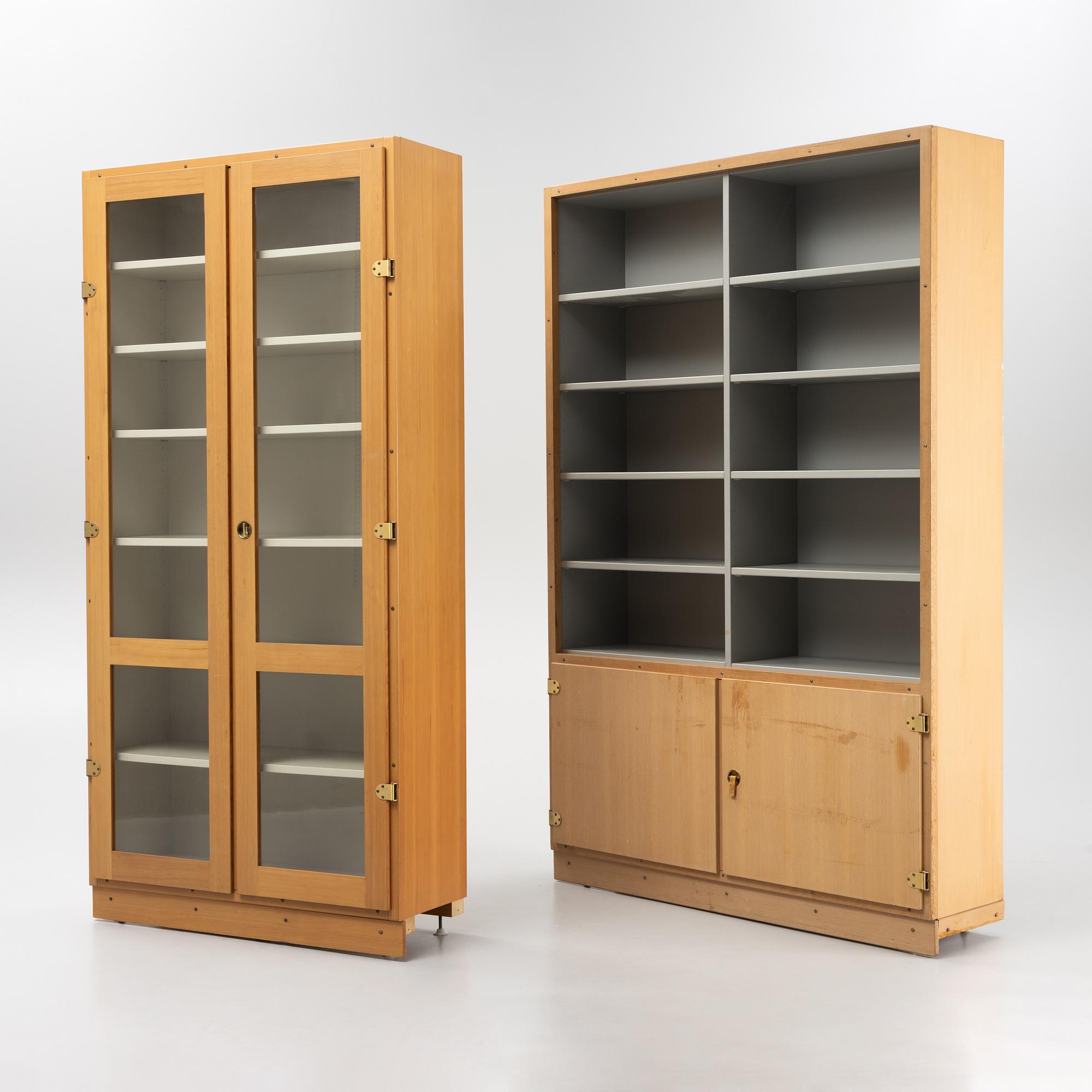 Børge Mogensen & Grethe Meyer, a four-piece book case, 'Boligens Byggeskabe', second half of the 20th century.