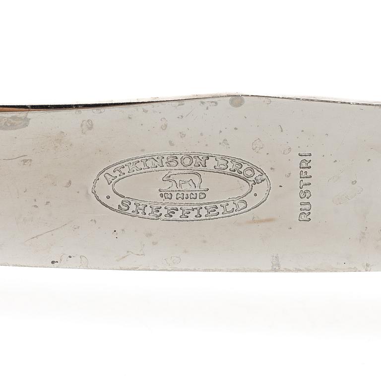 A Norwegian silver cutlery set, "Rose" pattern, including with mark of Magnus Aase, Bergen (45 pieces).