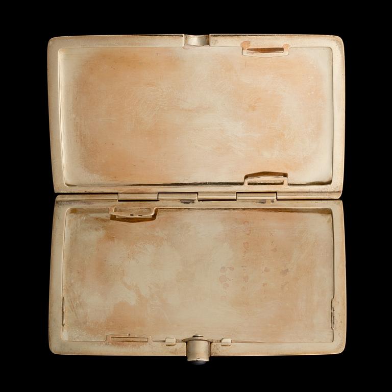 CIGARETTE CASE, gold 14 K, Holland 1906-53, weight 66 g.