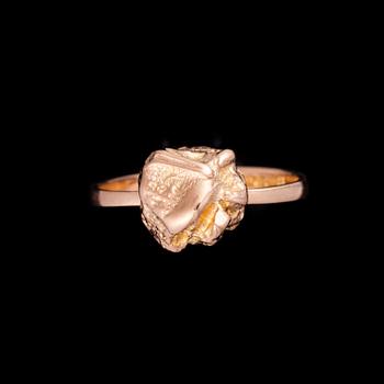 RING, guld 14K, Lapponia, Björn Weckström, 1972. Vikt 3,0 g.