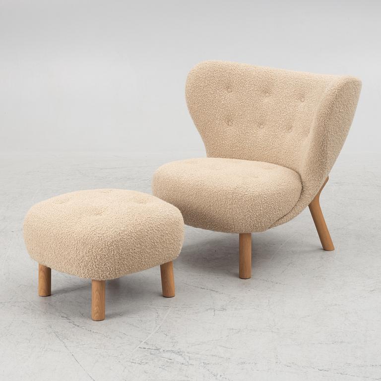 Viggo Boesen, armchair with footstool, "Little Petra", &Tradition, Denmark.