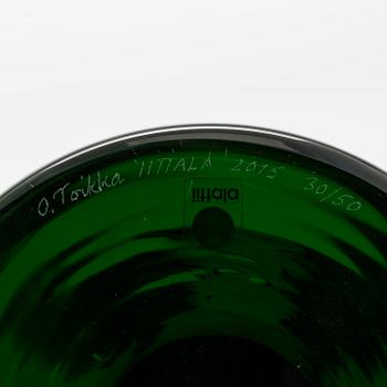 Oiva Toikka,  glasskulptur, "Lollipop", signerad O. Toikka Iittala 2015 30/50.