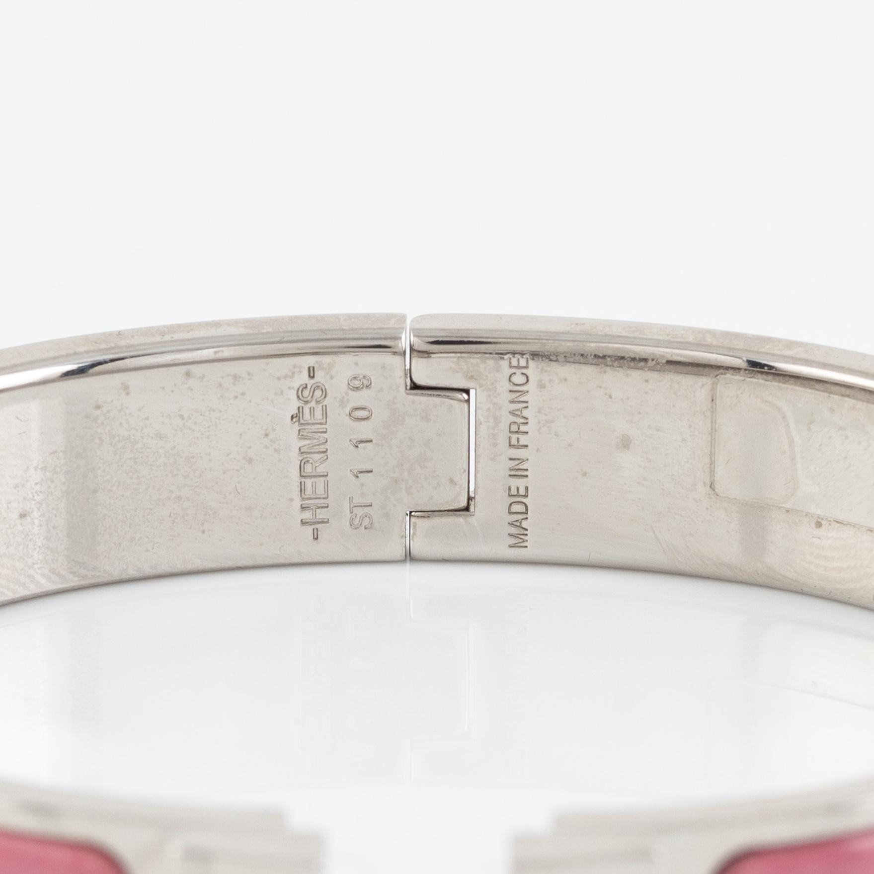 Hermès, a 'Clic H' bracelet.