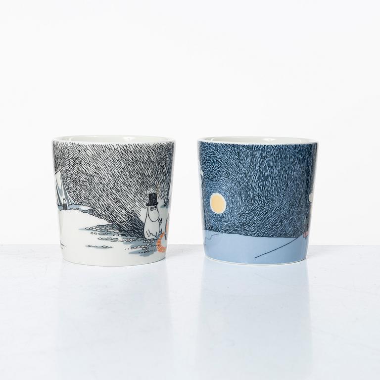 Arabia, 29 Moomin mugs, Finland.