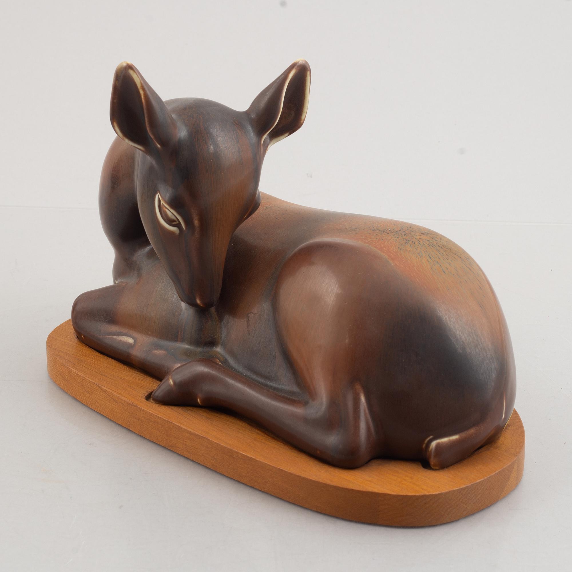 Gunnar Nylund, four stoneware figurines, Rörstrand.