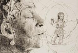 Linn Fernström – torrnålsgravyrer och verk på papper F773