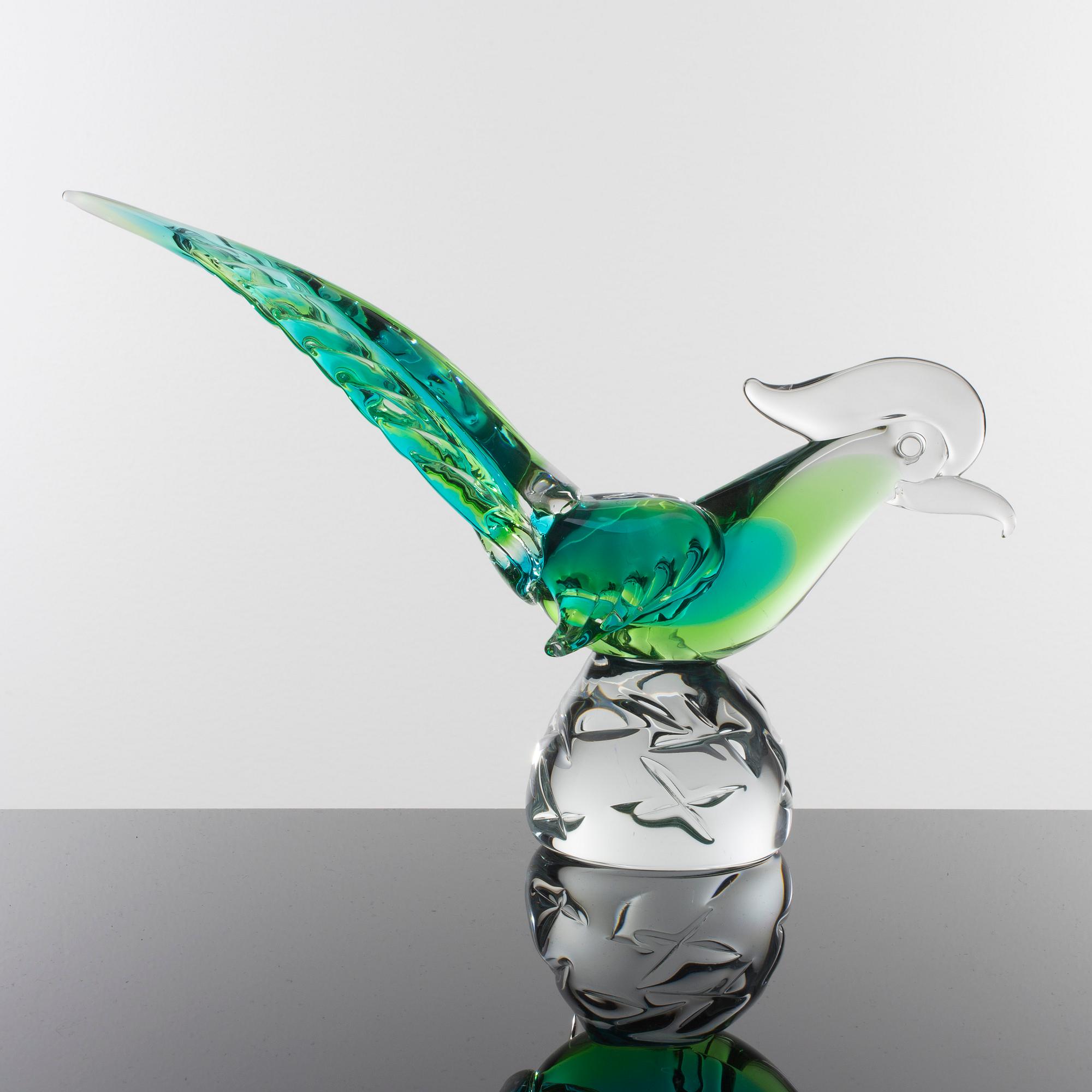 SKULPTUR, glas, FM Konstglas, Ronneby, 1900-talets andra hälft.