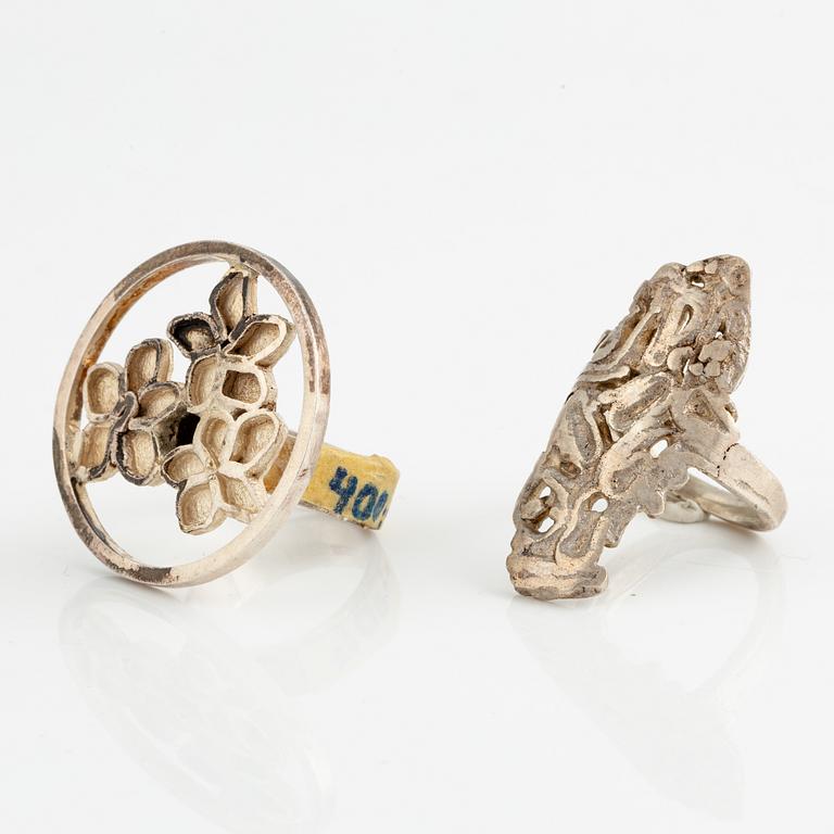 Lars Arby, six rings, silver. Gothenburg, among others, 1966 and 1976.