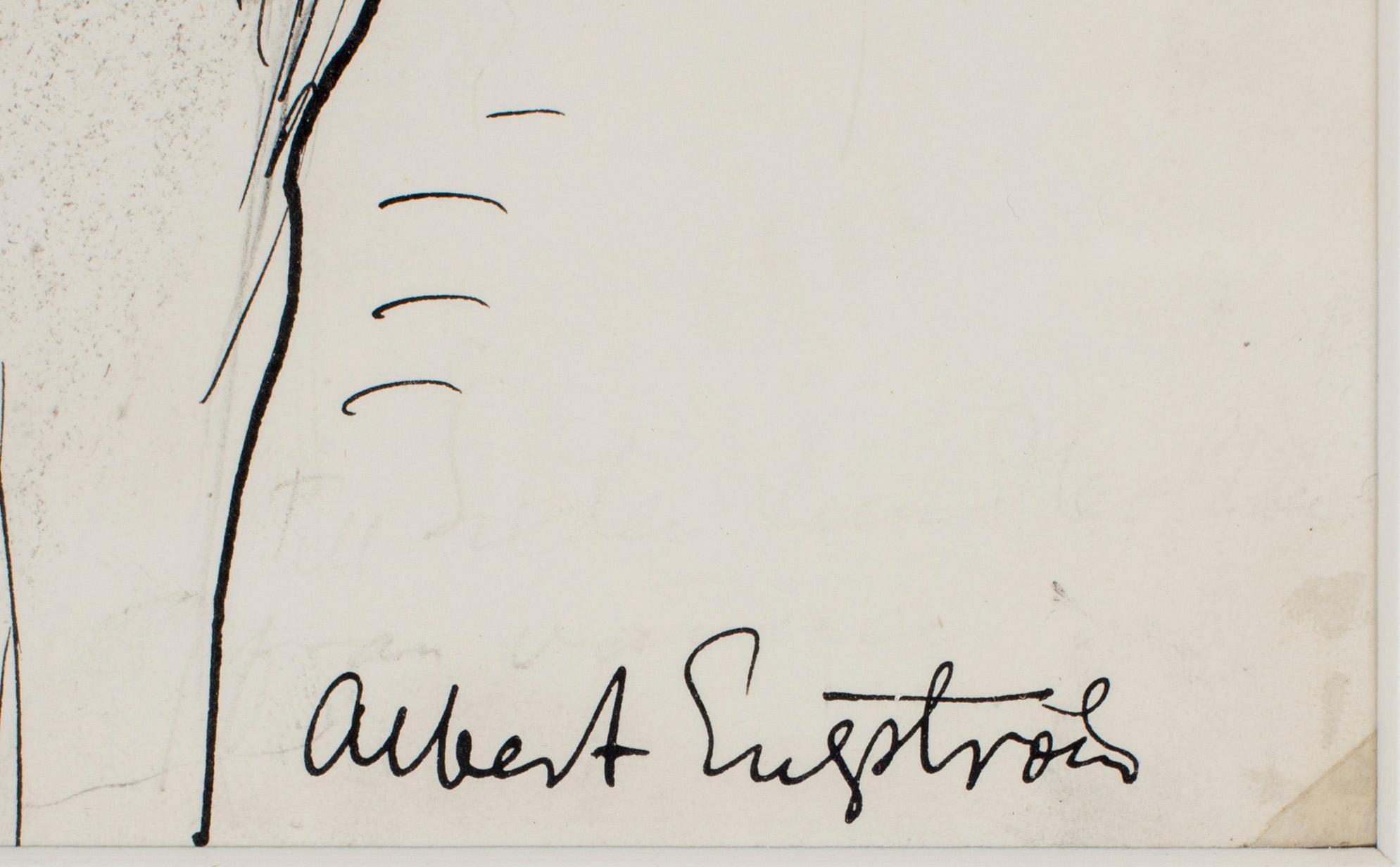 ALBERT ENGSTRÖM, tusch, 2 st, signerade.