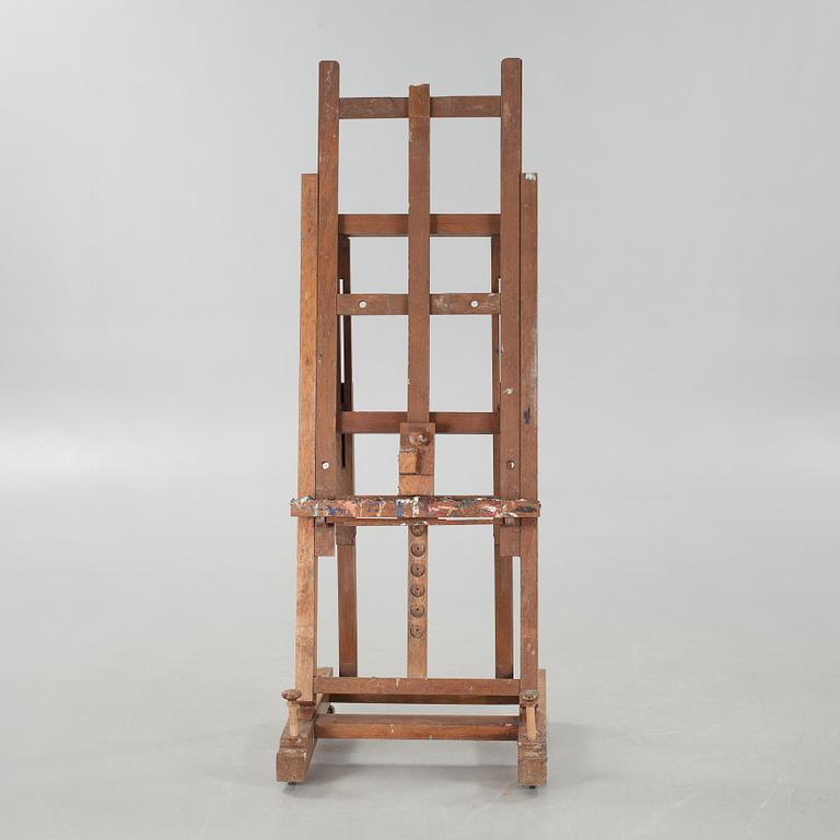 An easel, from Wilhelm Becker in Stockholm, 20th century.