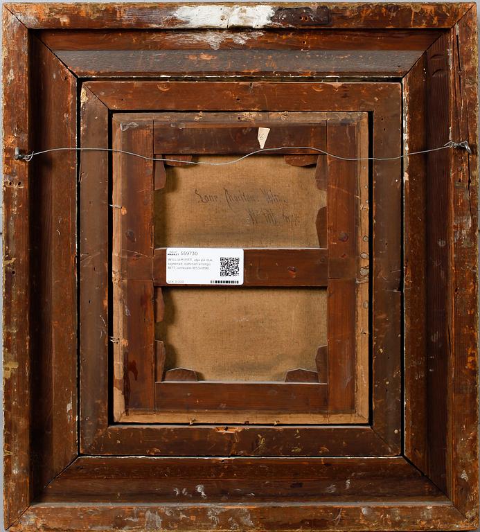 WILLIAM PITT, olja på duk, signerad, daterad a tergo 1877, verksam 1853-1890.