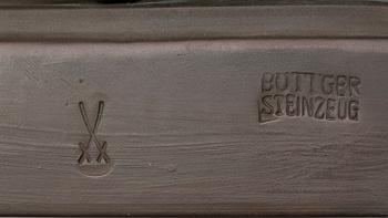 SKULPTUR, stengods, A. Gaul, Meissen Böttgersteinzeug. ca 1925.