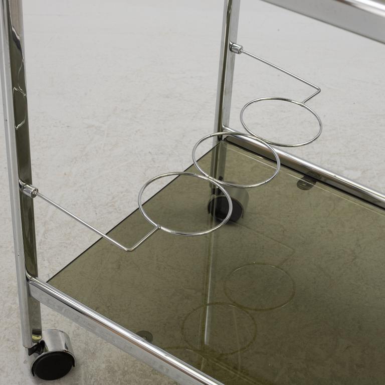 A serving trolley, 1980s.