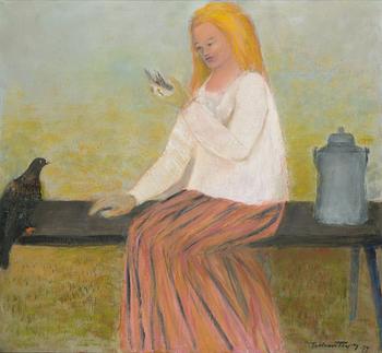 Tellervo Töyry, oil on canvas, signed and dated -79.