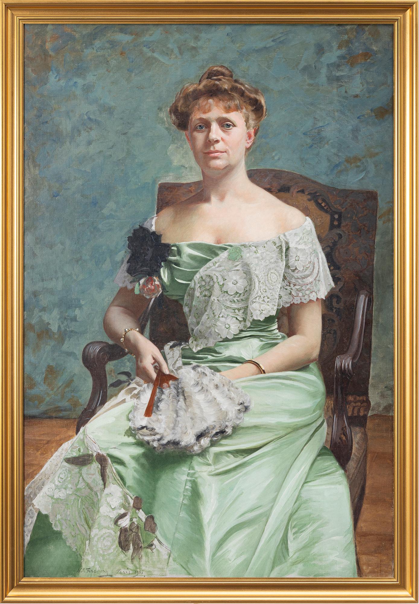 Nils Forsberg d y, Portrait of a lady, reportedly Countess Cassel.