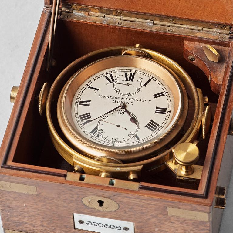 VACHERON & CONSTANTIN, Genève, Two-Day Marine Chronometer, 132 x 128 x 132 mm,