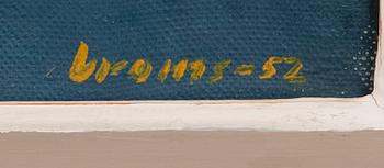 ARVID BROMS, oil on canvas, signed and dated -52.