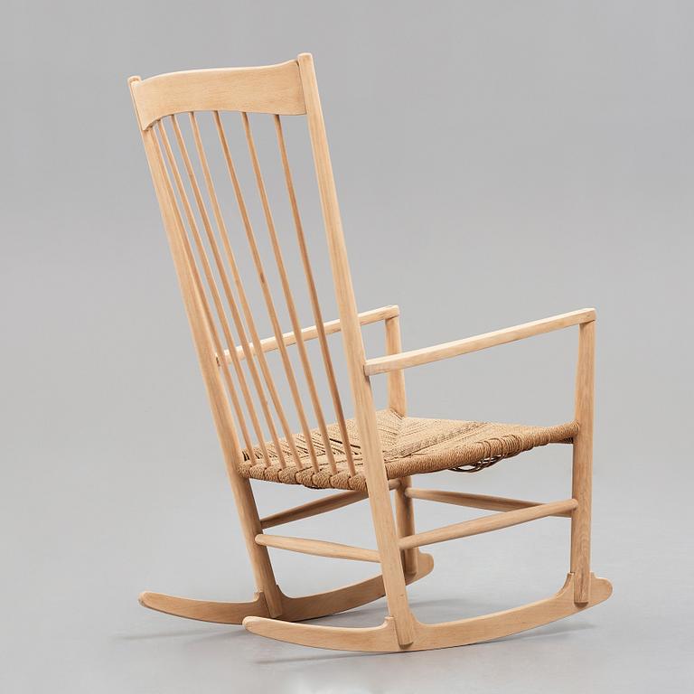 HANS J WEGNER, a rocking chair, model J12, FDB Møbler, Denmark, 1940's.