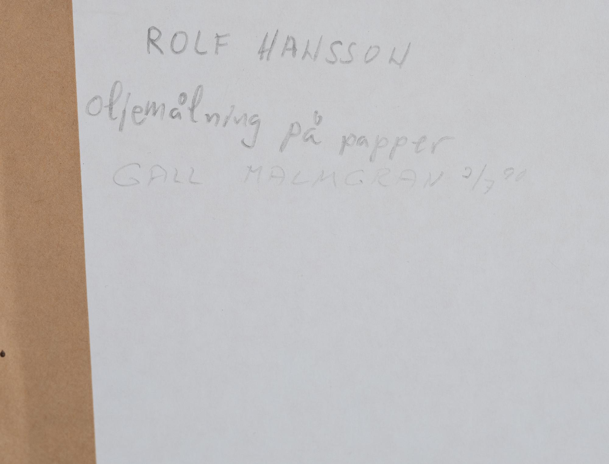 Rolf Hanson, "Cahou".