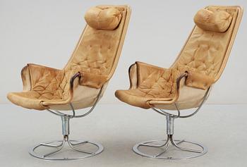 FÅTÖLJER, ett par, "Jetson" Bruno Mathsson.