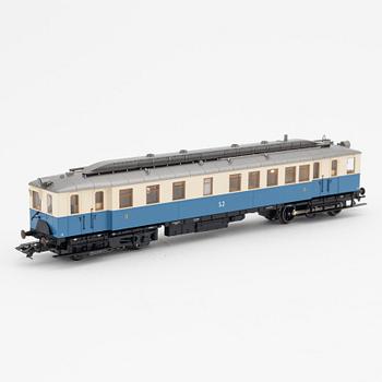 Märklin, rälsbuss, spår H0, i kartong.