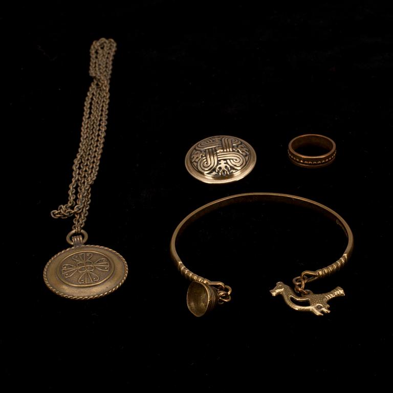 KORUJA, 4 kpl, pronssia, Kalevala Koru.