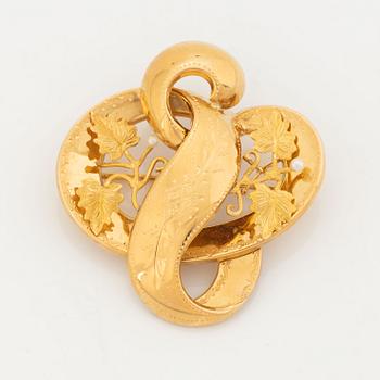 18K gold brooch, Gustaf Dahlgren & Co.