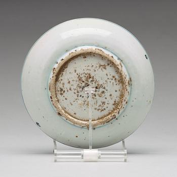 A set of nine blue and white dishes, Ming dynasty, Wanli (1572-1620).