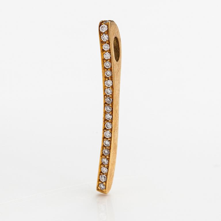 Riipus, 18K kultaa ja timantteja n. 0.34 ct yht. Heribert Engelbert, Tukholma.