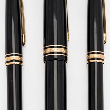 Montblanc, pennor, 3 st, "Meisterstück".