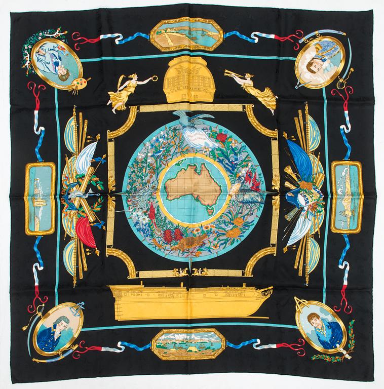 Hermès, huivi, "Le Geographe".