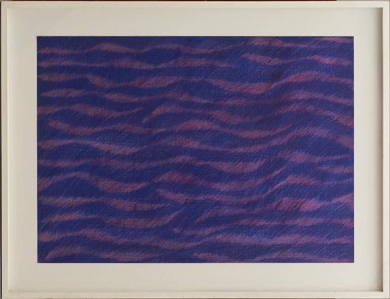 CARLO BATTAGLIA, blandteknik på papper, a tergo sign och och dat 1976.