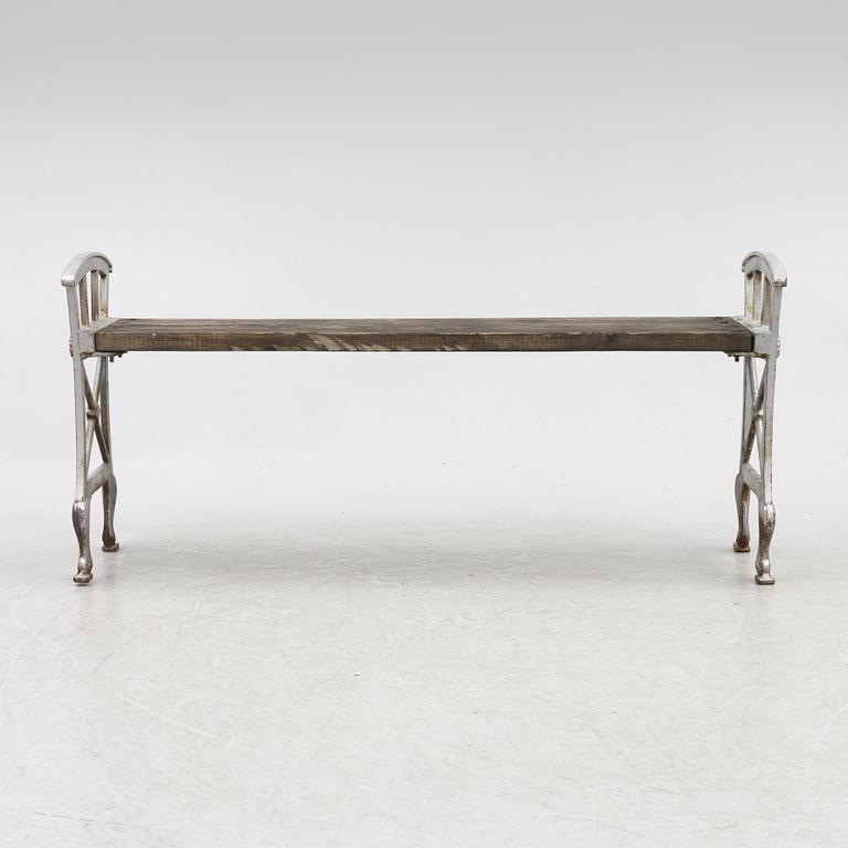 Folke Bensow, a garden bench, 'Parkbänk n:r 2', Näfveqvarns bruk.