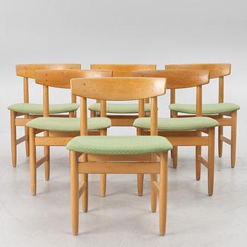 Børge Mogensen, a set of six 'Öresund' chairs, Karl Andersson & Söner.