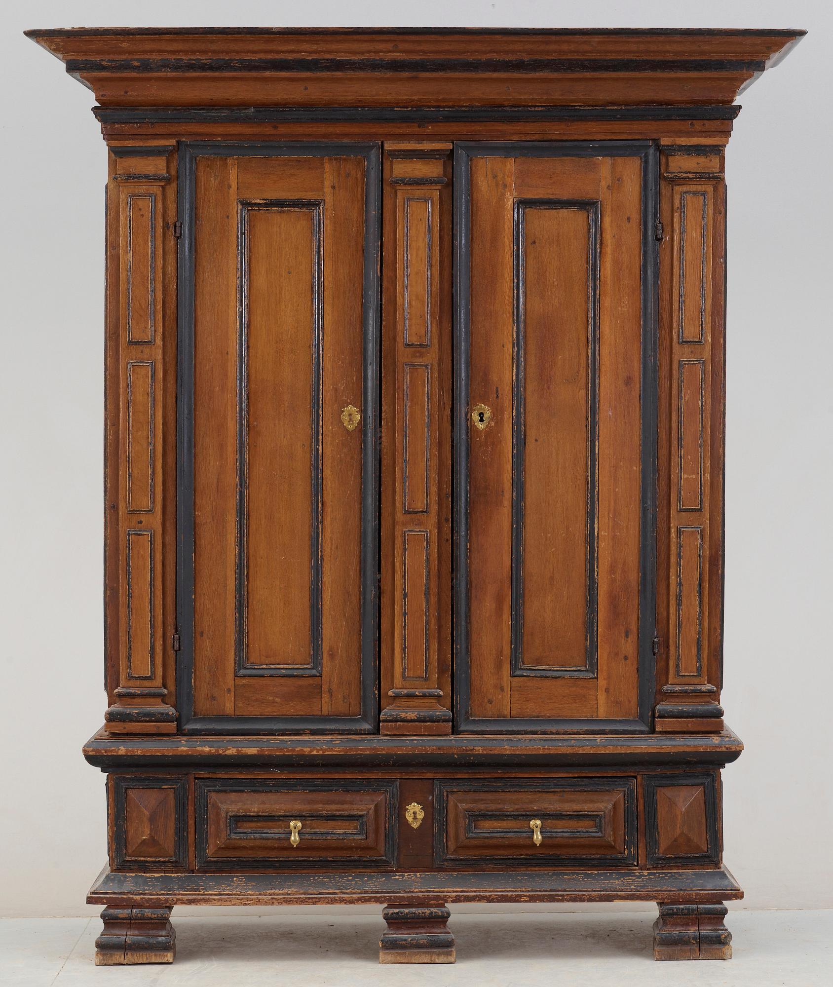 SKÅP, barock, 1600/1700-tal.