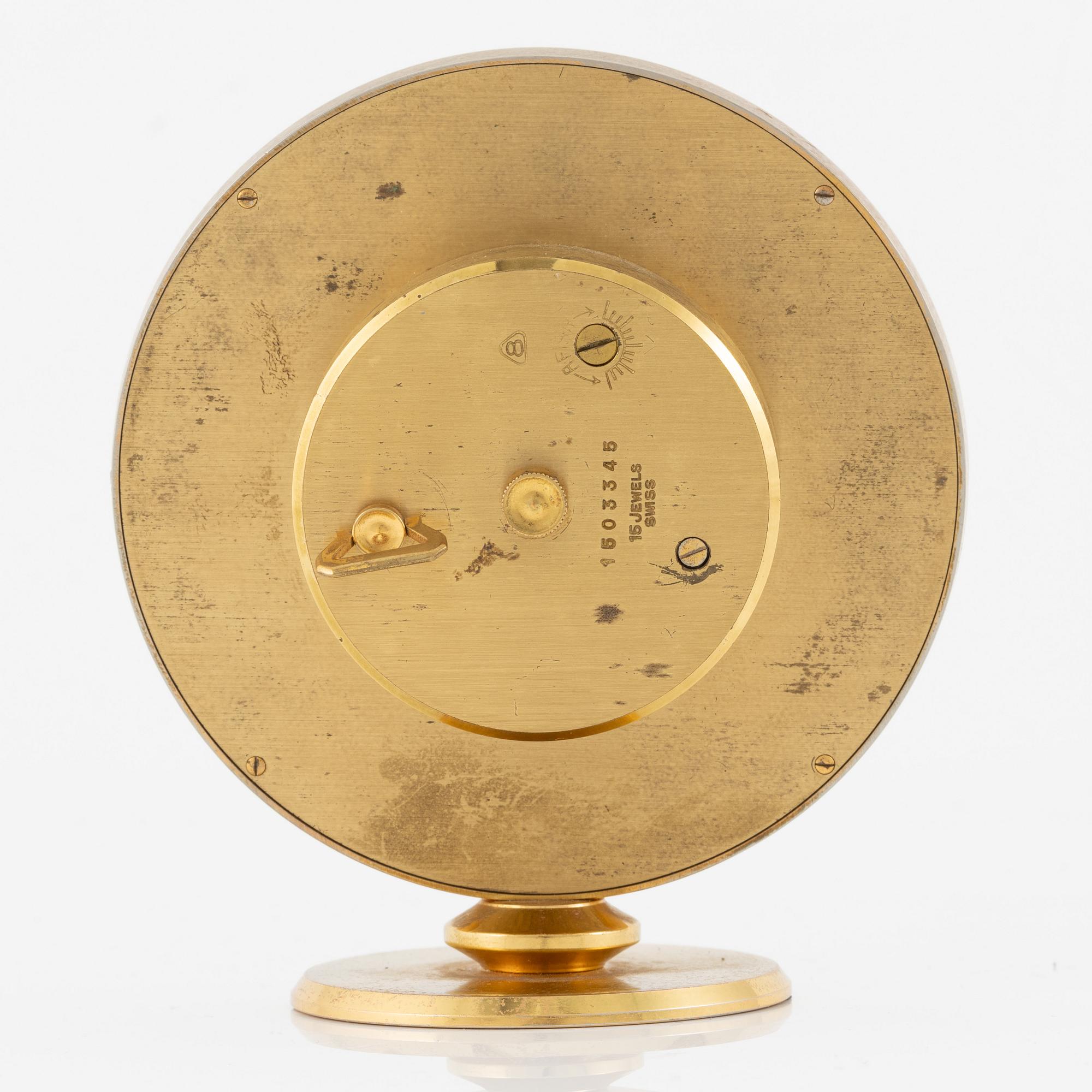 Imhof, table clock, 10 x 12 cm.