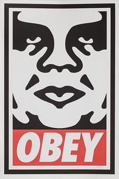 SHEPARD "OBEY" FAIREY, grafiskt blad, signerat och daterat -14.