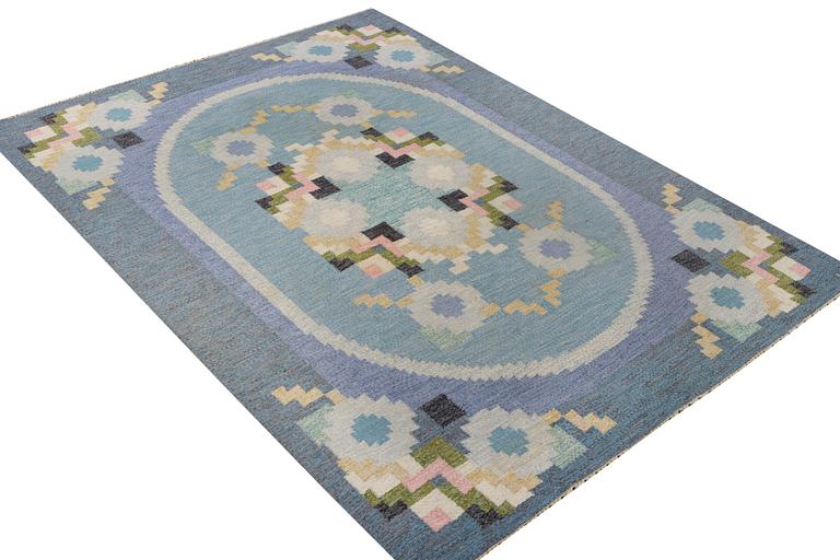 Ingegerd Silow, matta, rölakan, signerad IS, ca 230 x 162 cm.