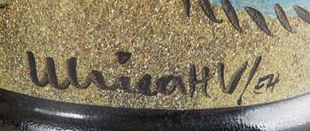 ULRICA HYDMAN-VALLIEN,  vase and bowl. Kosta Boda, signed.