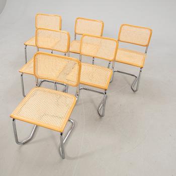 Chairs, 6 pieces, Italy, late 20th century.