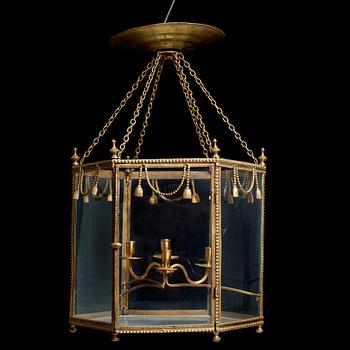 LYKTA, för fyra ljus, gustaviansk, 1700-talets slut.