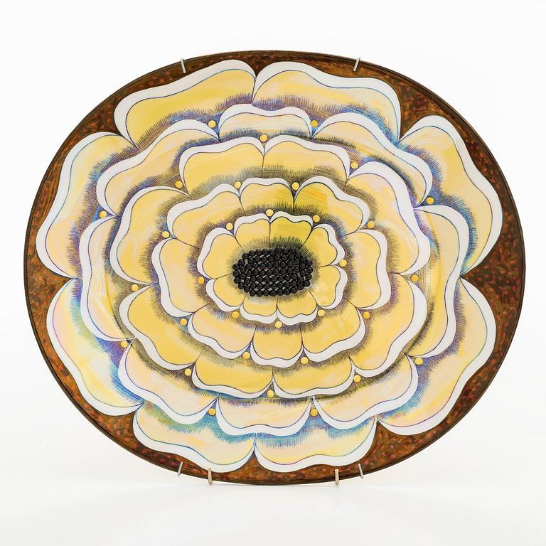 Birger Kaipiainen, decoration plate, 'Florence'-series, signed Birger Kaipiainen, Arabia Finland.