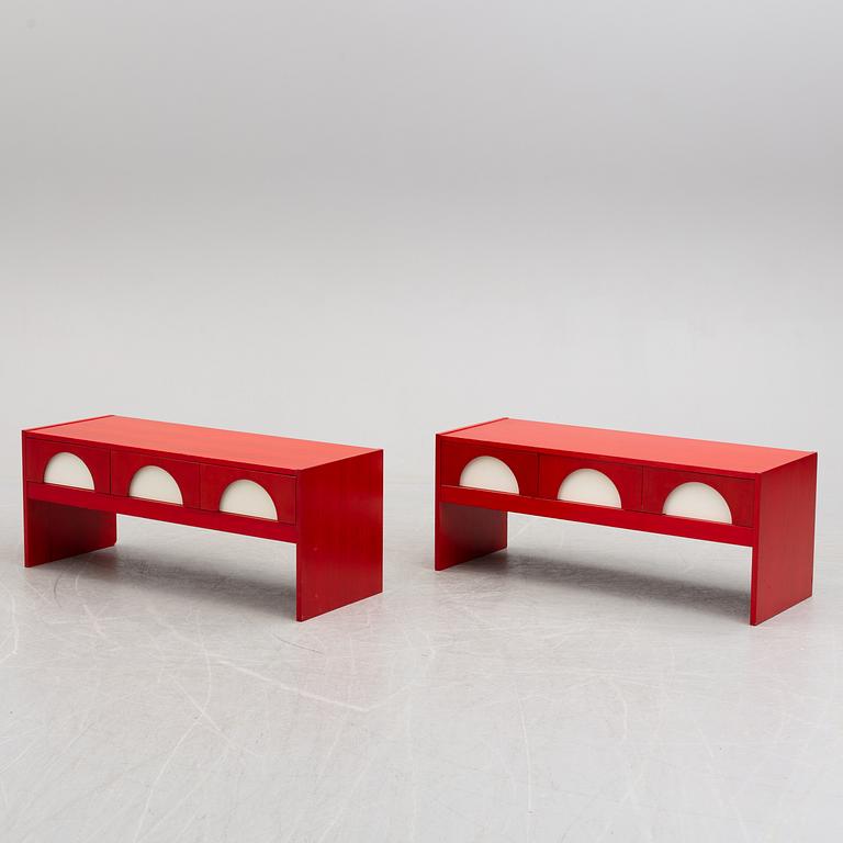 HALLBYRÅER, ett par, Swed-Form, 1970-tal.