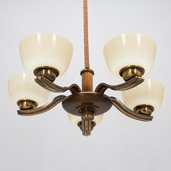 Paavo Tynell, a 1930's '1255/5' chandelier for Taito Oy.
