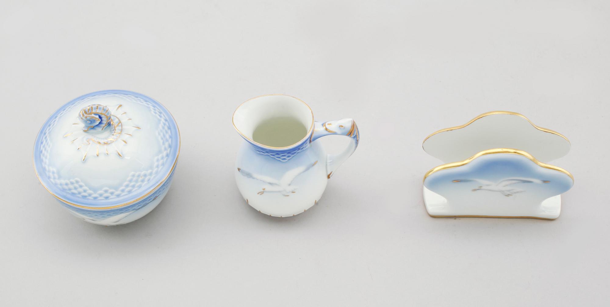 KAFFESERVIS, 27 delar, porslin, "Måsen", Bing & Gröndahl.