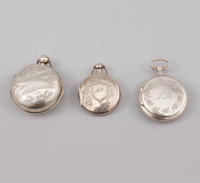 PARTI SILVER, 6 delar, 1800-tal, vikt 210 gram.