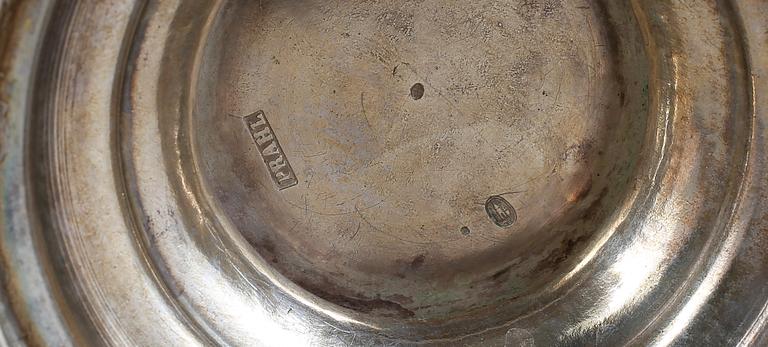 KAFFEKANNA, silver, Prahl, Köpenhamn 1870. Vikt ca 696 gram.